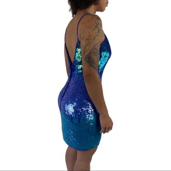 Vintage Adriana Papell Ombré Sequin dress - Picture 5 of 12